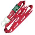 Custom Bottle Opener Lanyard, 3/4"W x 36"L